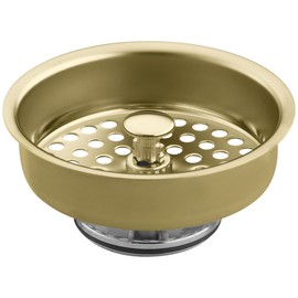 KOHLER K-8803-PB Duostrainer Basket Strainer, Vibrant Polished Brass