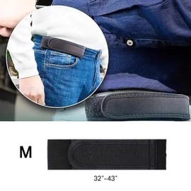 Puedno 2 Pcs No Buckle Elastic Belt for Men, Stretch Side Adjustable Waist Belt, Lazy Invisible Belt, No Buckles Belt for Girth 32''-43''
