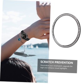 DOITOOL Smart Watch Collision Protector Rings Bumper 4 Classic Case 42mm Accessories 42mm Bezel Ring Smart Watch Scratch Protector Alloy Bezel Ring Bezel Ring for Watch S3 Dial Cover Ring