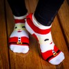 Santa Ankle Socks | Woven Low Cut | Costume &