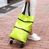 Mini Foldable Portable Shopping Cart, Household Compact Trolley Backpack Style Famil Red 5ea