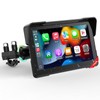LAMTTO 7 Inch Motorcycle Dash Camera, Display Audio, Bike Navigation,