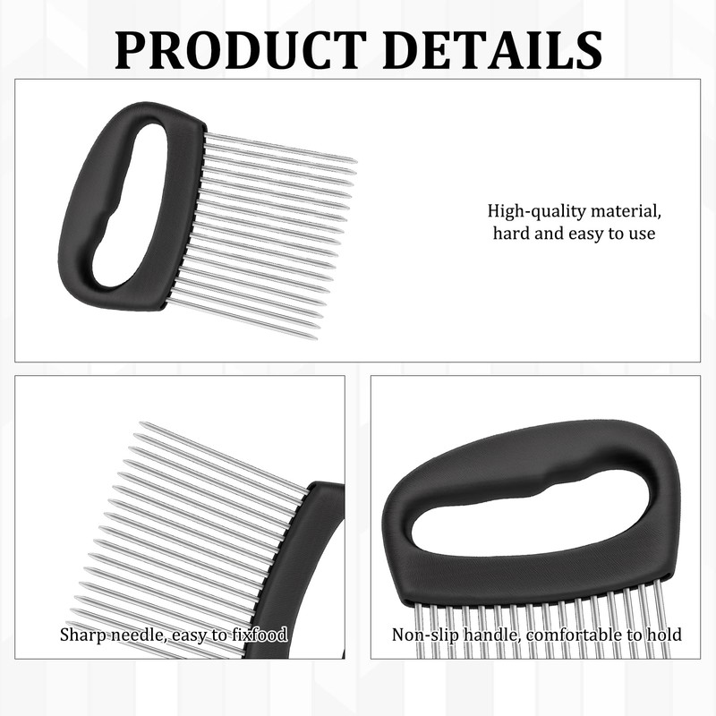 2pcs Onion Slicer, Onion Holder For丨Vegetable Slicer Holder, with 16