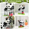 YUPDFGB Mini Panda Building Toy, Panda Building Blocks Toy Bricks,