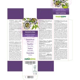 Passionflower (Passiflora incarnata) herb with Flowers Alcohol-Free Mother Tincture Naturalma | Liquid Extract Drops 120 ml | Food Supplement | Vegan