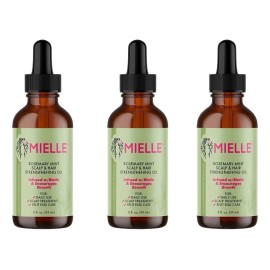 Mielle Mint Scalp Head, Aceite De Menta, 3 Unidades