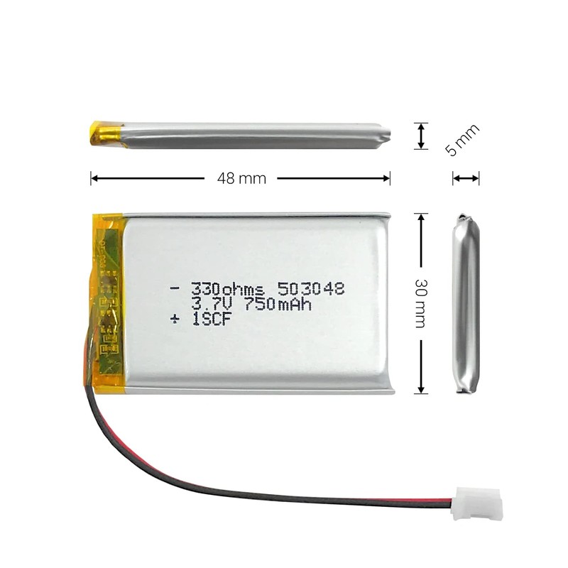 330OHMS Batería LiPo 3.7v 750mAh