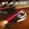 COAST XT10R 280 Lumen USB-C Rechargeable Pocket Flashlight, RED