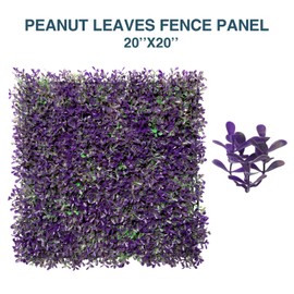 Coarbor Artificial Peanut Leaves Panels Backdrop Fence Wall 20’’x20’’ Perfect for Balcony Patio Side Yard Set of 3