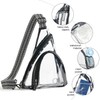 LATMAP Clear bags Stadium Approved Crossbody Sling Bag Fanny Pack