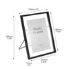 QWORK® 2 Pieces 15 x 20 cm Glass Picture Frame,