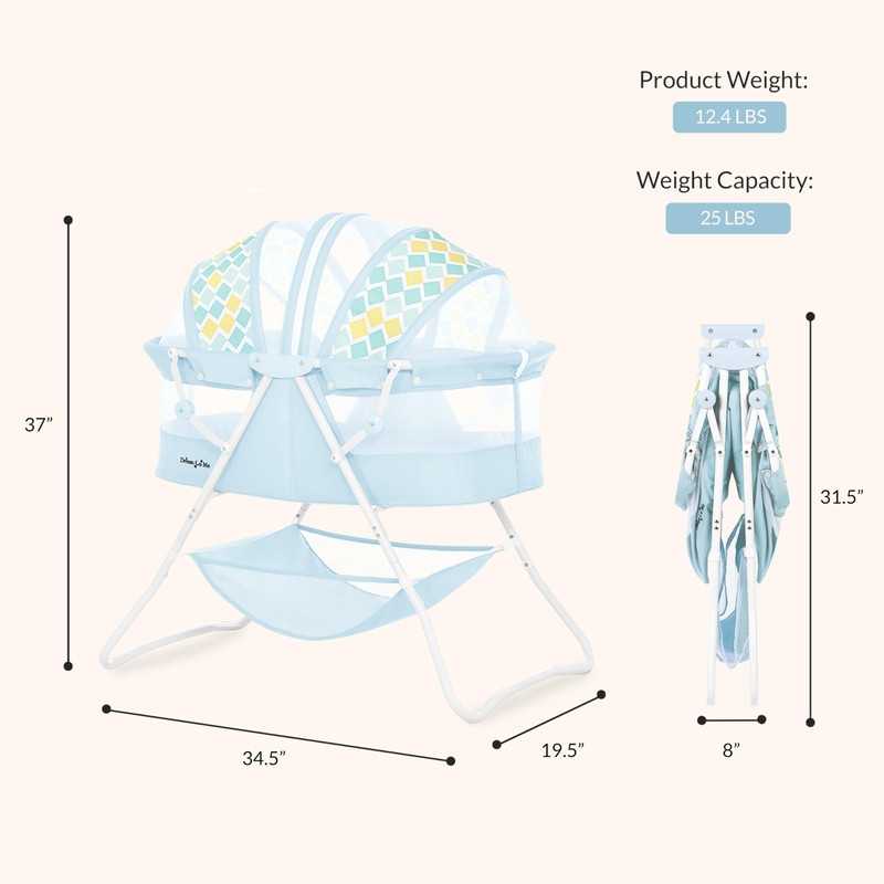 Dream On Me Karley Bassinet for Newborns, Award-Winning National Parenting