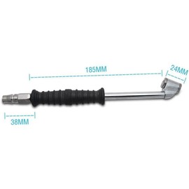 Riloer PCL Tire Valve Tools PCL Dual Head Chuck Valve Tire Tyre Air Inflator Twin Hold-on Open End Style for Car Motorcycle