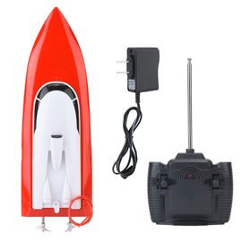2.4GHz RC Remote Control Boat Speedboat Toy Model Water Speed Boat  (Red)