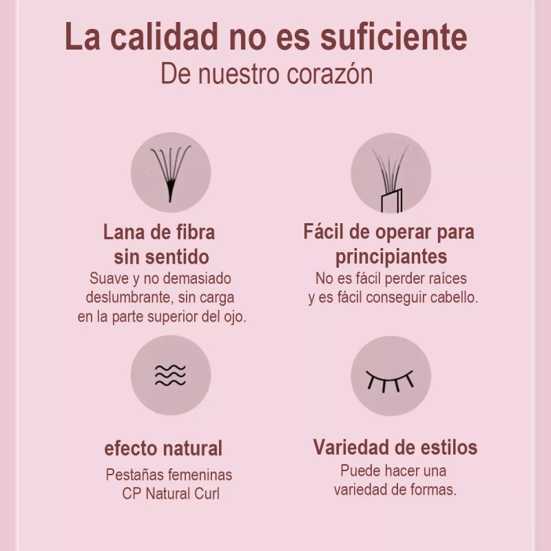 Nagaraku Extensión De Pestañas Prearmados Volumen 5d 6d 10d