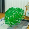 ThreeH Long Clear Bubble Umbrella with Sycamore Leaves Rubber Handle