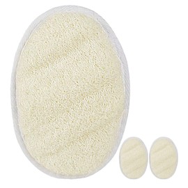 NOLITOY 3pcs Exfoliating Loofah Pads for Bath Scrubbers Loofah Scrubber Brushes for Gentle Skin Cleansing and Exfoliation Easy Drying Design