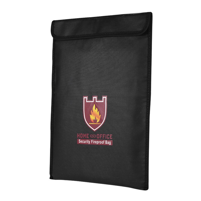 Fireproof Money Document File Bag Pouch Cash Bank Cards Passport
