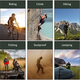 BYONGCHO Balaclava Cover Full Face Mask Sun Black Neck Warmer Hat Men Windproof Masks for Outdoor Motorcycle Ski Hiking (US, Alpha, One Size, 3 Pieces Black Hat)