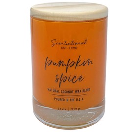 Pumpkin Spice Scented Candle Orange Jar
