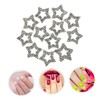 WOONEKY 12pcs Decorative Star Charms for Nail Art Rhinestone Nail