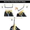 10 Clothes Hangers Space Saving Clothes Hangers with Double Hooks