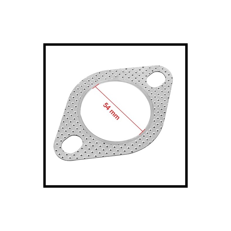 Hihaha 2.1" Inner Dia 2 Bolts Car Exhaust Muffler Gasket