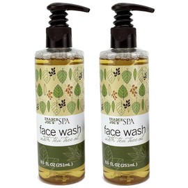 2 Pack Trader Joe's Spa Face Wash with Tea Tree Oil