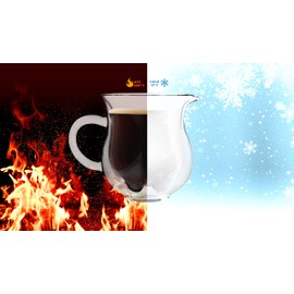 LEMONSODA Insulated Double Wall Milk Pitcher - Creamer, Tea, Milk, Coffee Pitcher - Cute Cow Design - Hand Protection - (Creamer (250 mL))