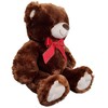 Anico 20" Holiday Honey Brown Bear with Plaid Ribbon