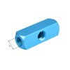sourcing map G1/4 Thread 5 Ports 2-Way Distributor Block Splitter,
