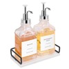 BathAce Coffee Syrup Dispenser for Coffee Bar, Clear Glass Syrup