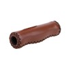 Riloer Bicycle Handlebar Grips Leather Retro Grips Set Leather Black