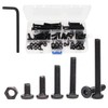 binifiMux 80pcs 1/4"-20 Black Hex Socket Cap Screws and 1/4"-20