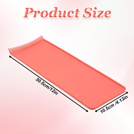 Balayage board, hair dye tools with teeth, highlight tools easy to clean lightweight foil board hair salon supplies for dye hairstylist accessories (red)