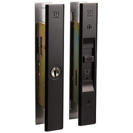 West WEST Genuine Dimple Cylinder Universal Replacement Sliding Door Lock, Set of 5 Keys, Bronze 333-S2305-BT, 1 Pair