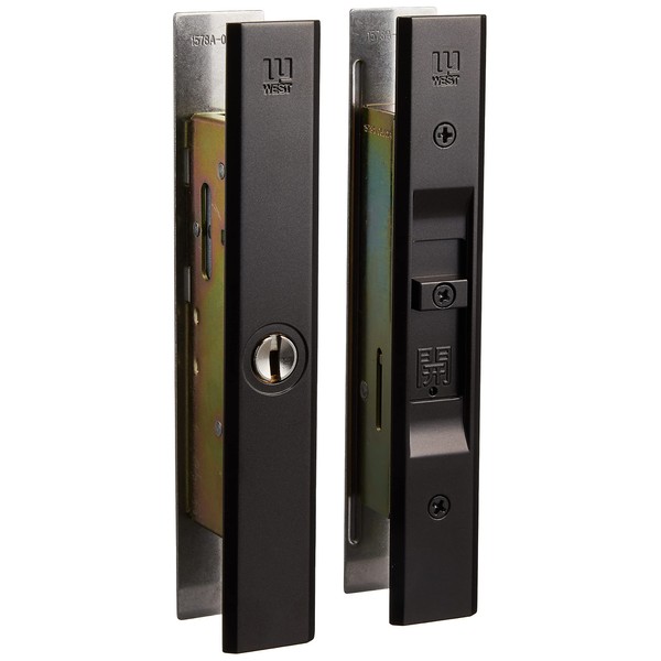 West WEST Genuine Dimple Cylinder Universal Replacement Sliding Door Lock,