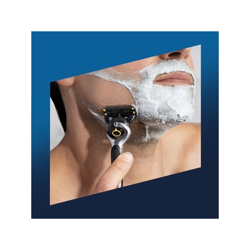 Gillette ProShield Yellow Power Razor Handle (1 Pack) + Blade