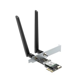 Tarjeta de red WiFi 6E AX210 PCIe BT5.3 para PC de computadora, adaptador inalámbrico de triple banda 6Ghz/5.8GHz/2.4GHz con chip AX210ngw, MU-MIMO, WPA3, OFDMA, soporte de perfil bajo, compatible con