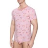 Landofgenie Mens Onesie Short Sleeve Bodysuit Print Rompers One Piece