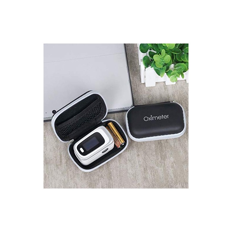 Funda para oxímetro de pulso, funda rígida de almacenamiento portátil