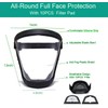 Protector Facial Completo Antivaho Transparente con Correa Ajustable Fracavi US-YXKJ-04
