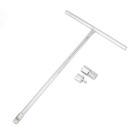 T Handle Wrench, ‎3/8 in Drive T Handle Wrench with 1/4in 1/2in Adaptors, 3/8 in to 1/4 in, 3/8 in to 1/2 in, Metal T Handle Socket Holder