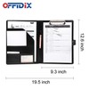 OFFIDIX PU Leather Portfolio Folder Clipboard A4 Folder Portfolio Work