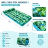 Inflatable Pool Float Lounger for Adults – Tropical Leaf PVC