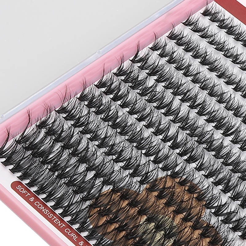 DIY Lash Extension Kit 240pcs Individual Eyelash 10‑16mm Clusters Eyelash