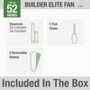 Hunter Fan Company 53294 Builder Elite Versatile Indoor/Outdoor 52 Inch