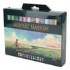 24Pcs Acrylic Paint Markers Multi Function Safe Nontoxic Moistureproof Quick