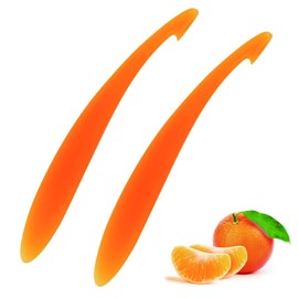 2Pcs Orange Peeler, Orange Peeler Tool, Simple Long Handled Orange Peeler Tool, Citrus Opening Tool, Easy to Open Orange and Citrus Kitchen Accessory Tool, Peeler Tool for Lemon, Orange, Mango