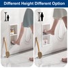 Qeke Shower Foot Rest for Shaving Legs, Matte White, 5.9"